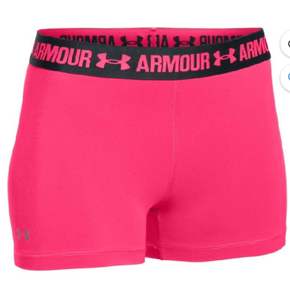 Hot pink Under Armour Spandex Shorts